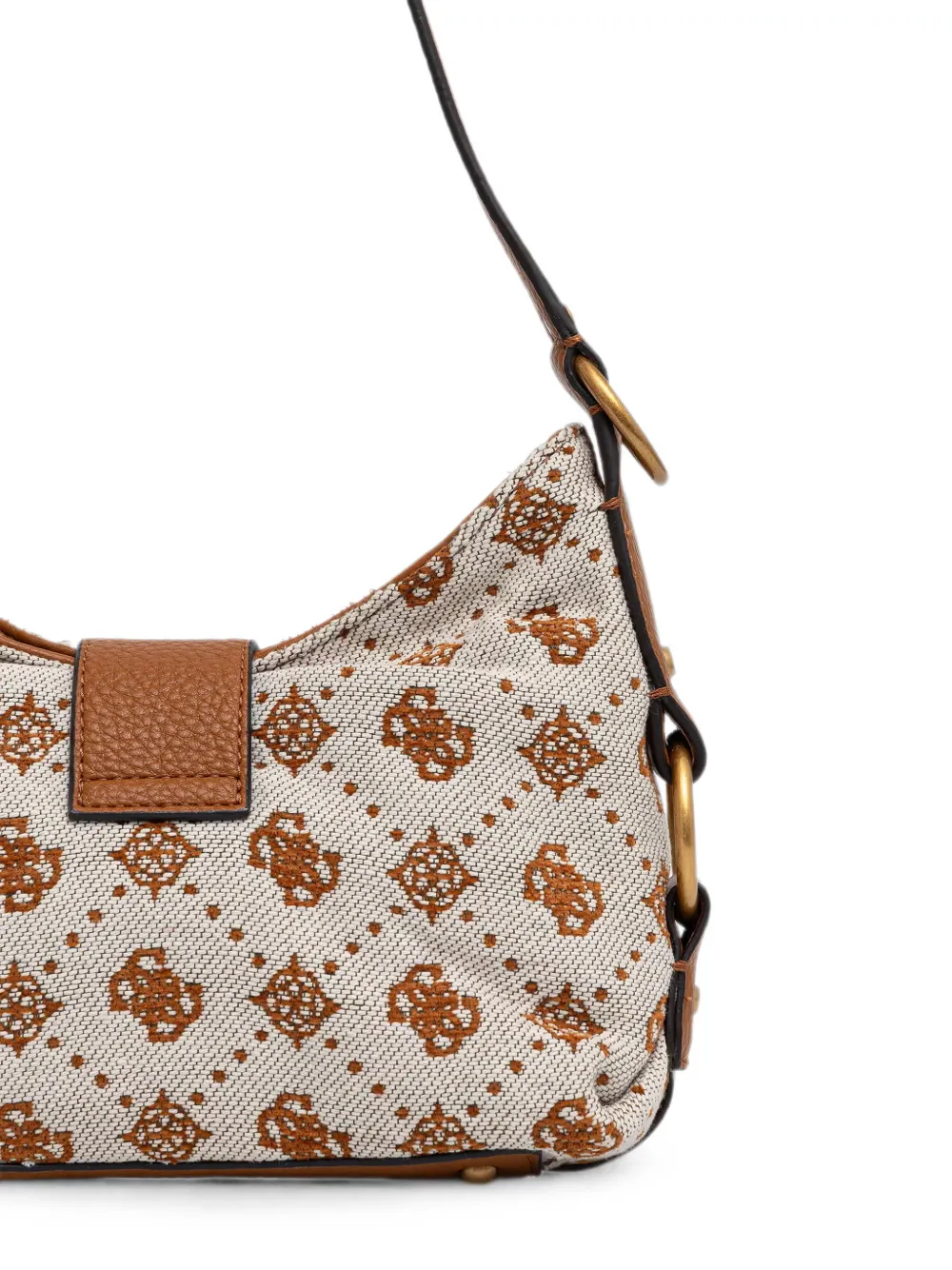GUESS USA Camden shopper met monogramprint en gespdetail Beige