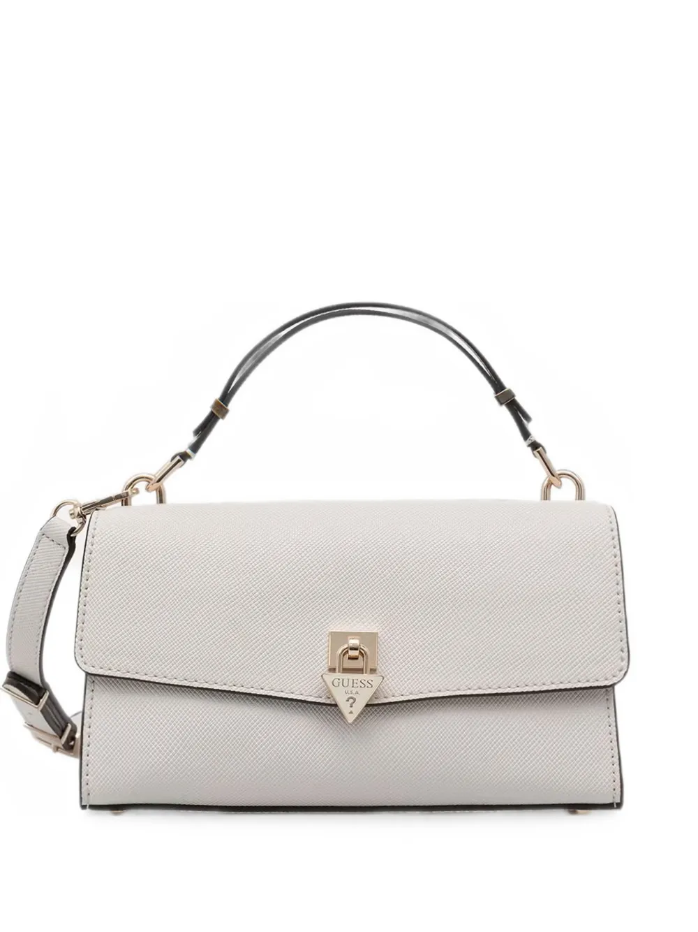 GUESS USA Patsie logo-plaque shoulder bag - Bianco