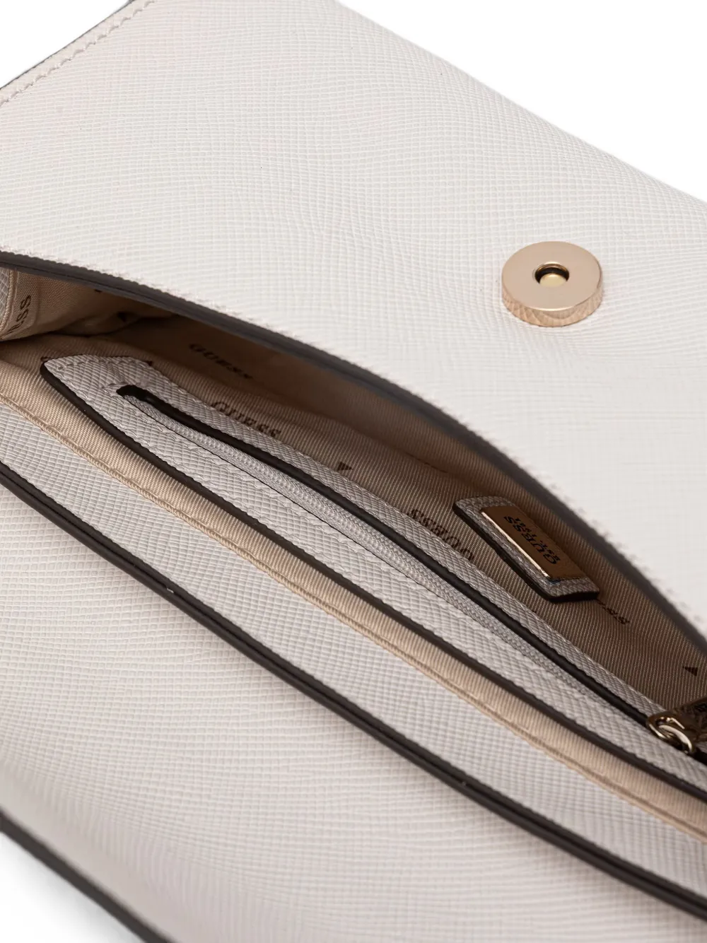 GUESS USA Patsie schoudertas met logoplakkaat Wit