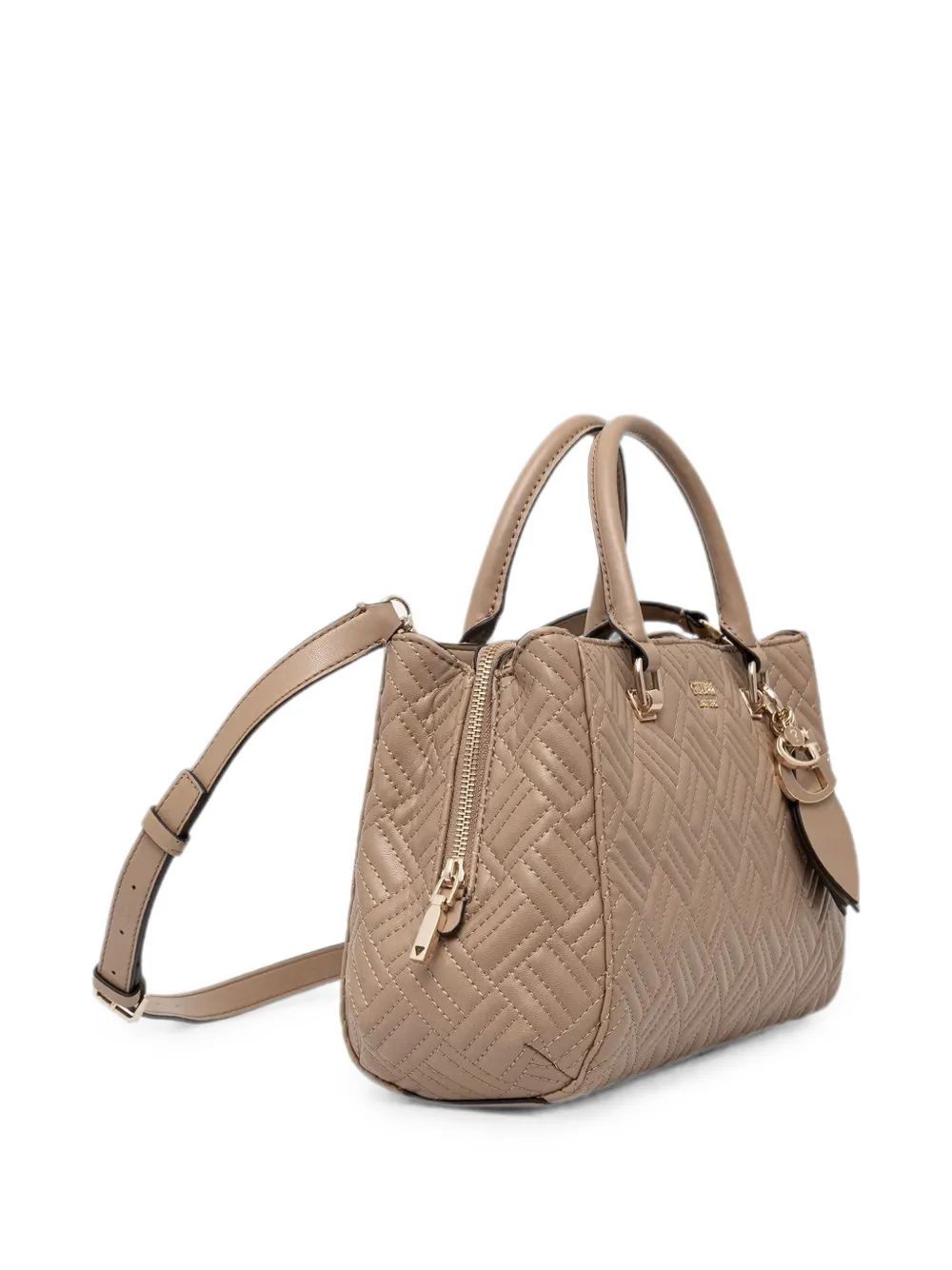 GUESS USA Sally gewatteerde shopper met logobedel Beige