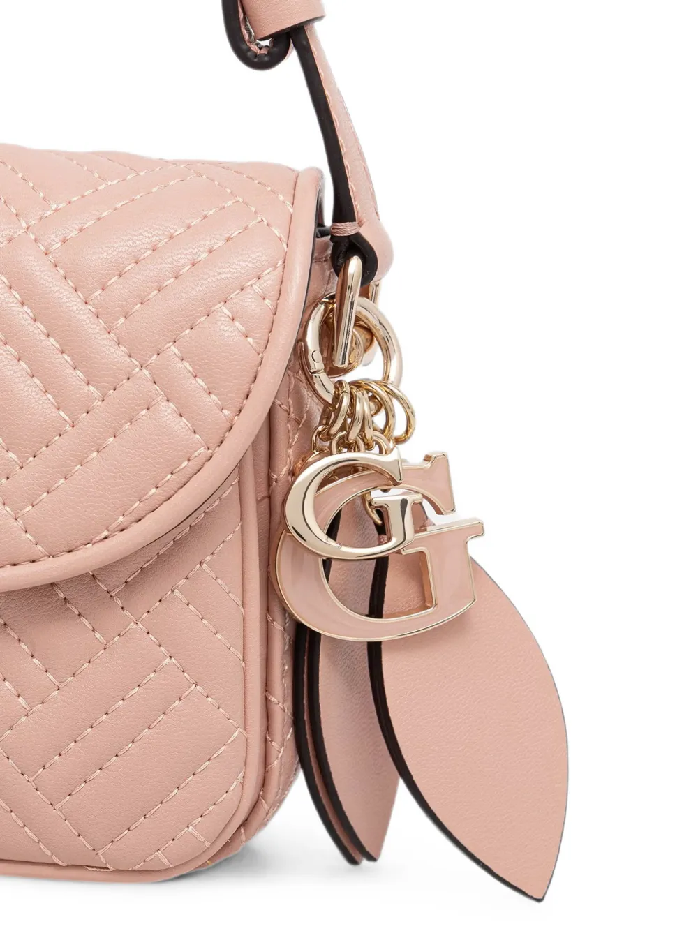 GUESS USA Sally schoudertas met logo-bedel Roze