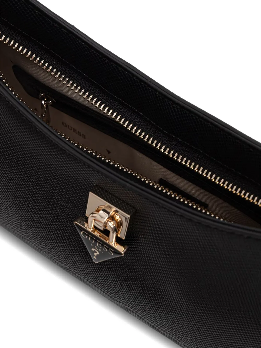 GUESS USA Patsie schoudertas met logoplakkaat Zwart