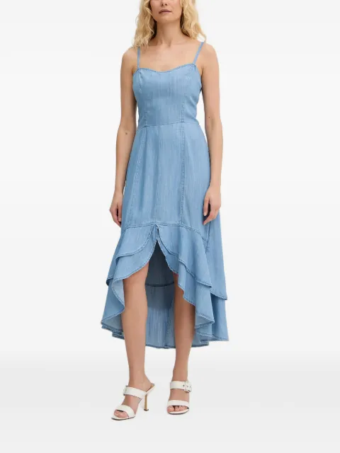 GUESS USA Marina ruffled tiered midi dress