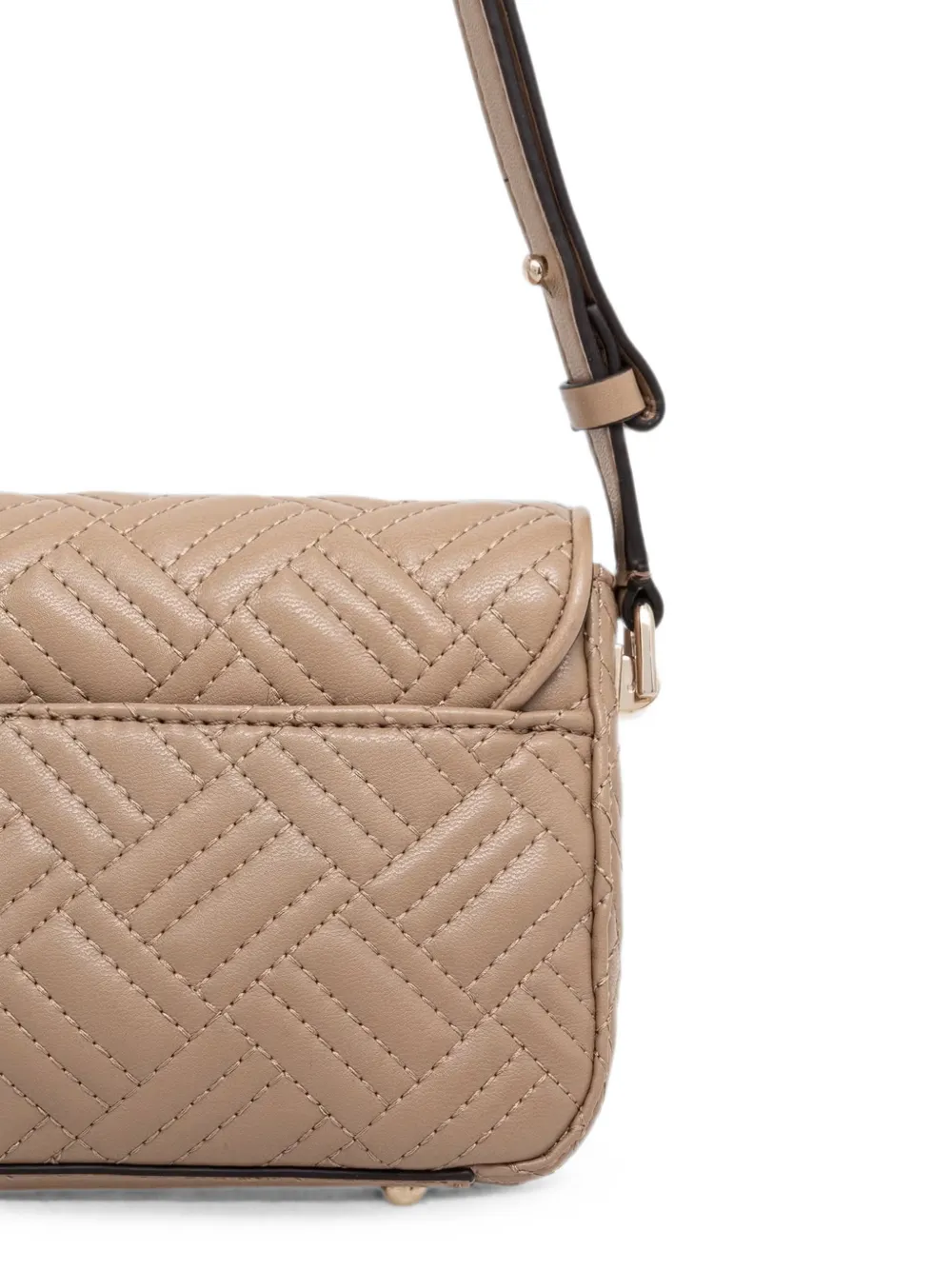 GUESS USA Sally gewatteerde schoudertas Beige