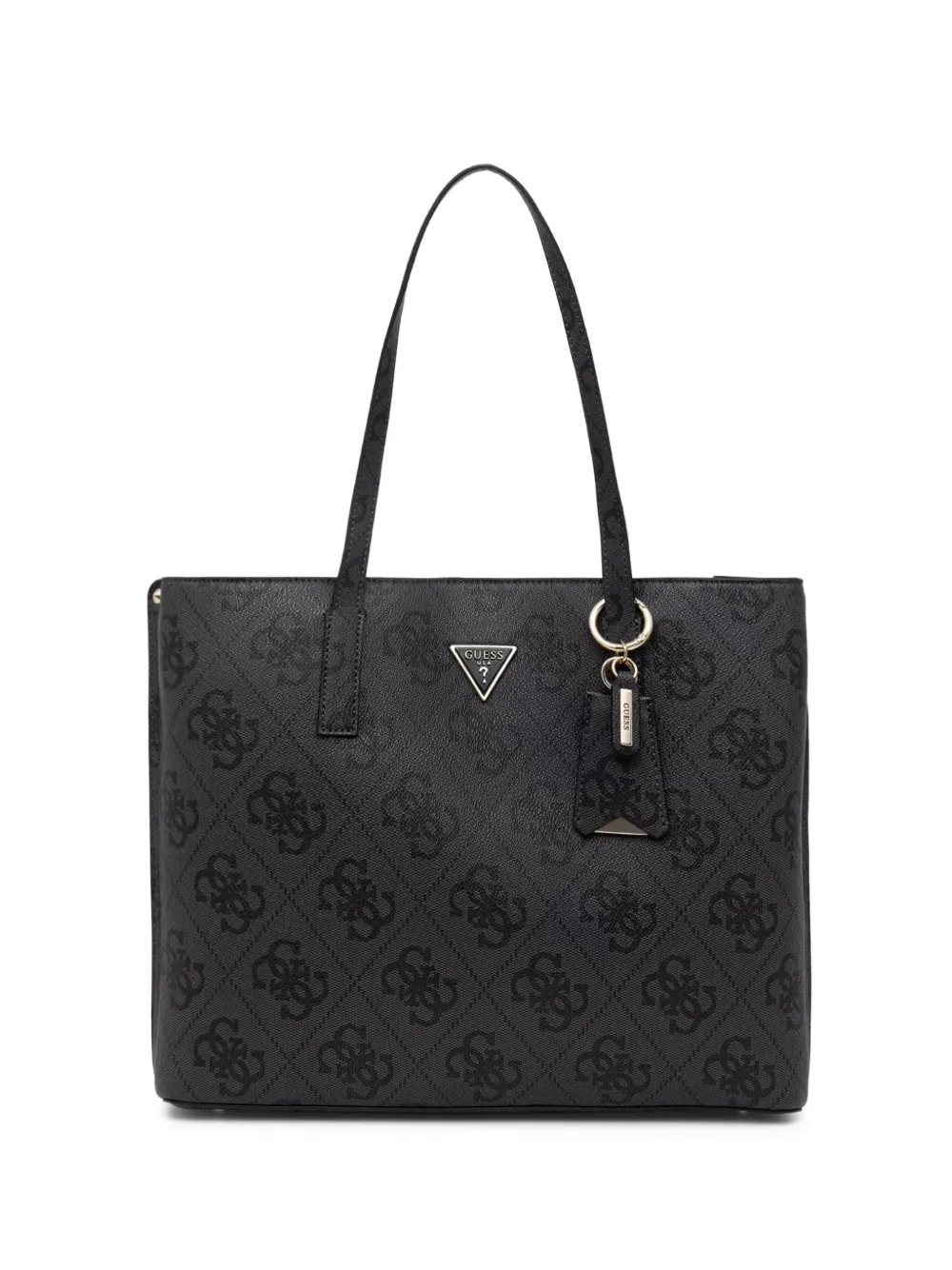 GUESS USA Meridian logo-print monogram tote bag - Schwarz