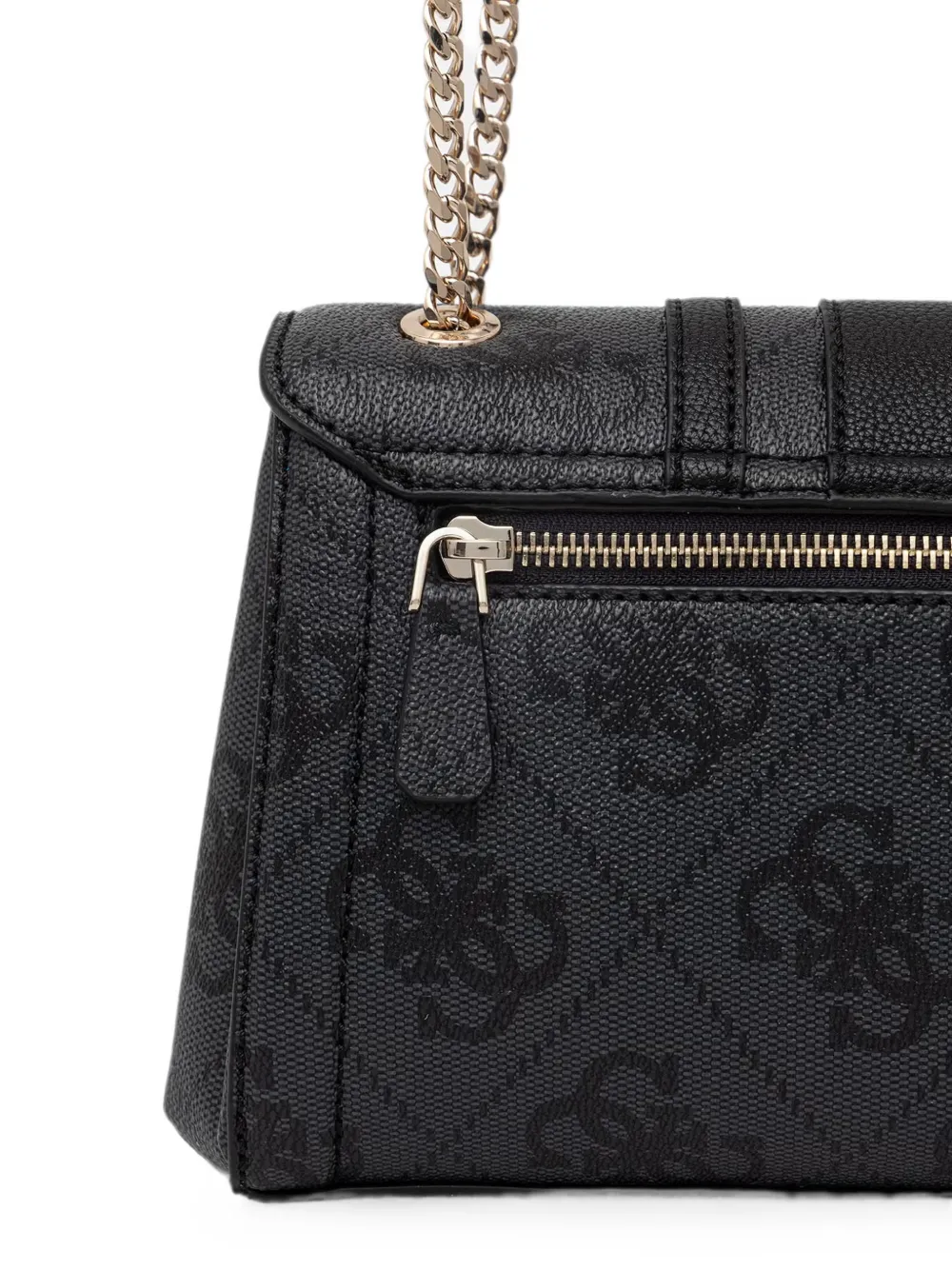 GUESS USA Noelle schoudertas met monogramprint Zwart