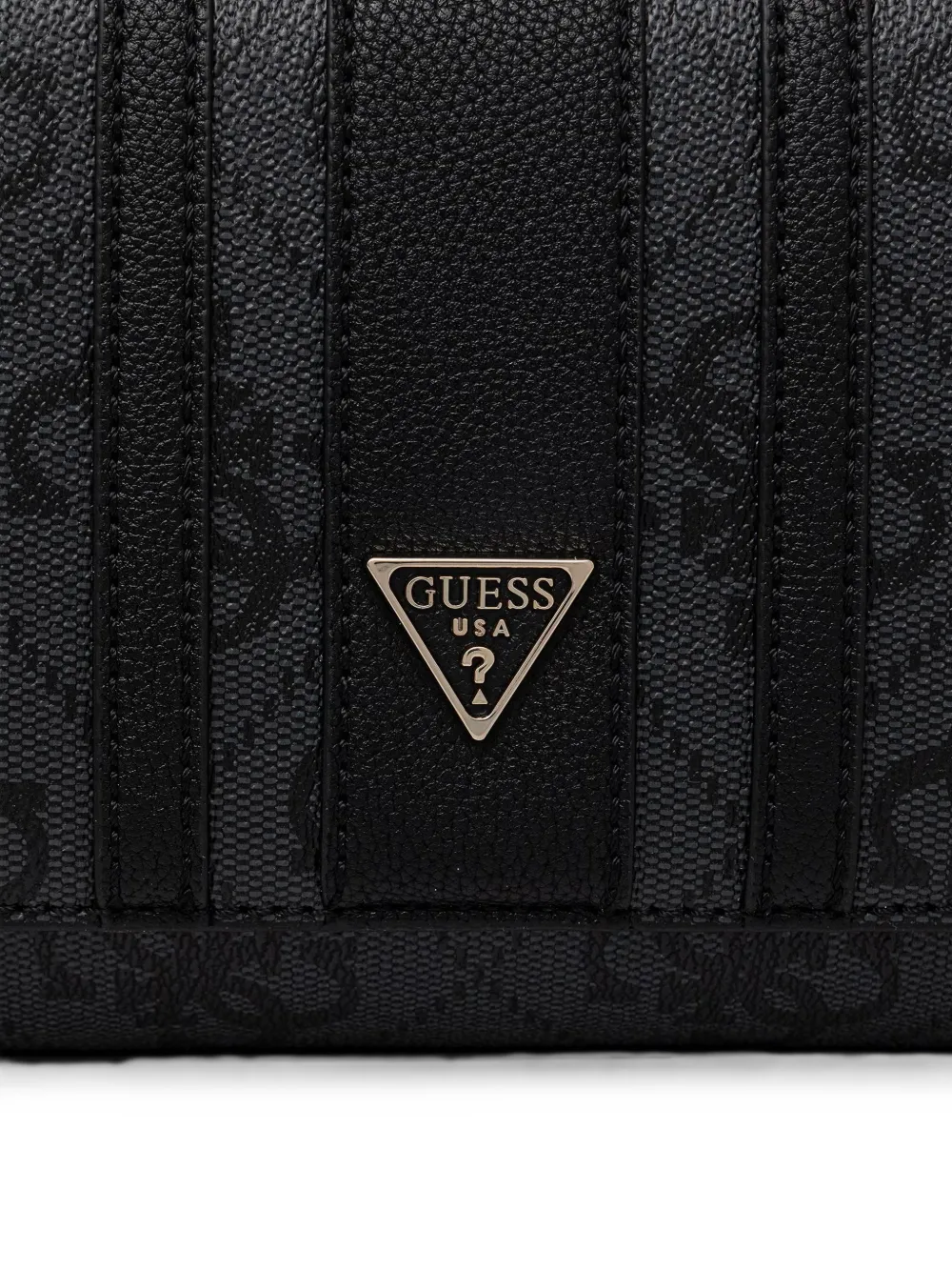 GUESS USA Noelle schoudertas met monogramprint Zwart
