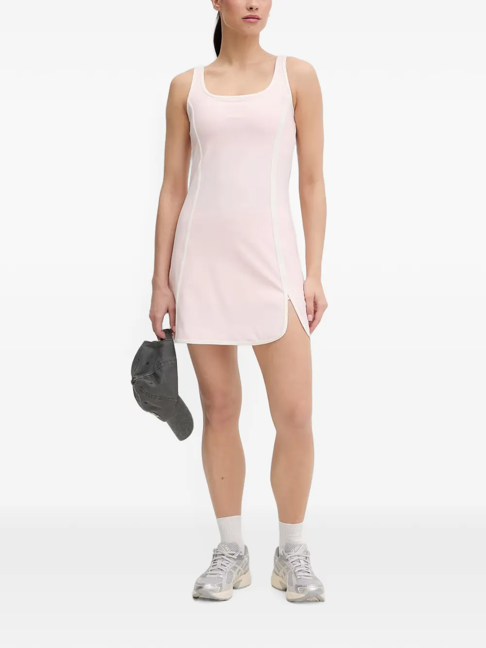 GUESS USA Mouwloze mini-jurk met contrasterende afwerking Roze
