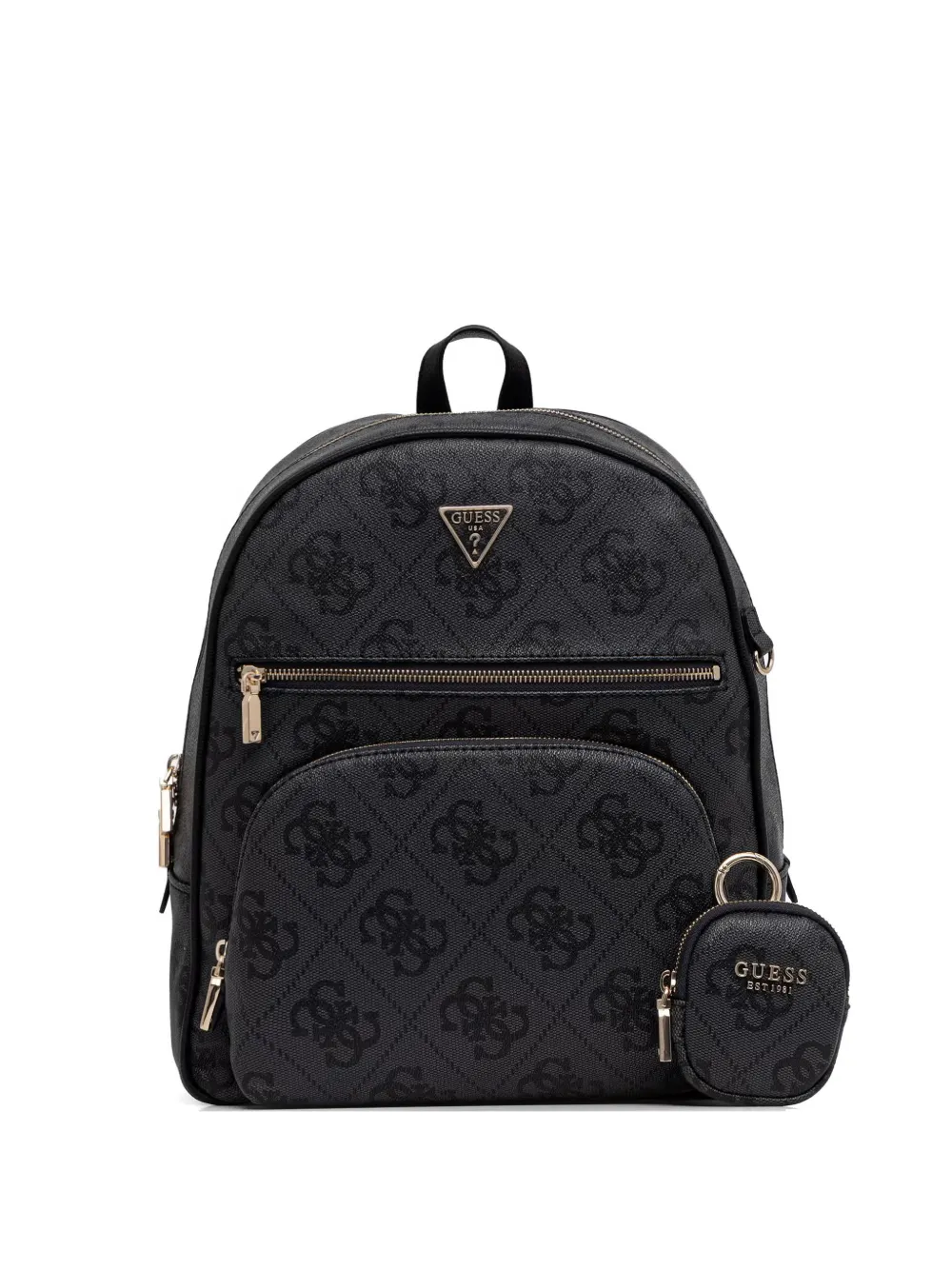 GUESS USA Power Play logo-print detachable-pouch backpack - Nero