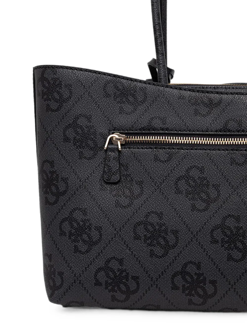 GUESS USA Janie Horsebit shopper met logoprint Zwart