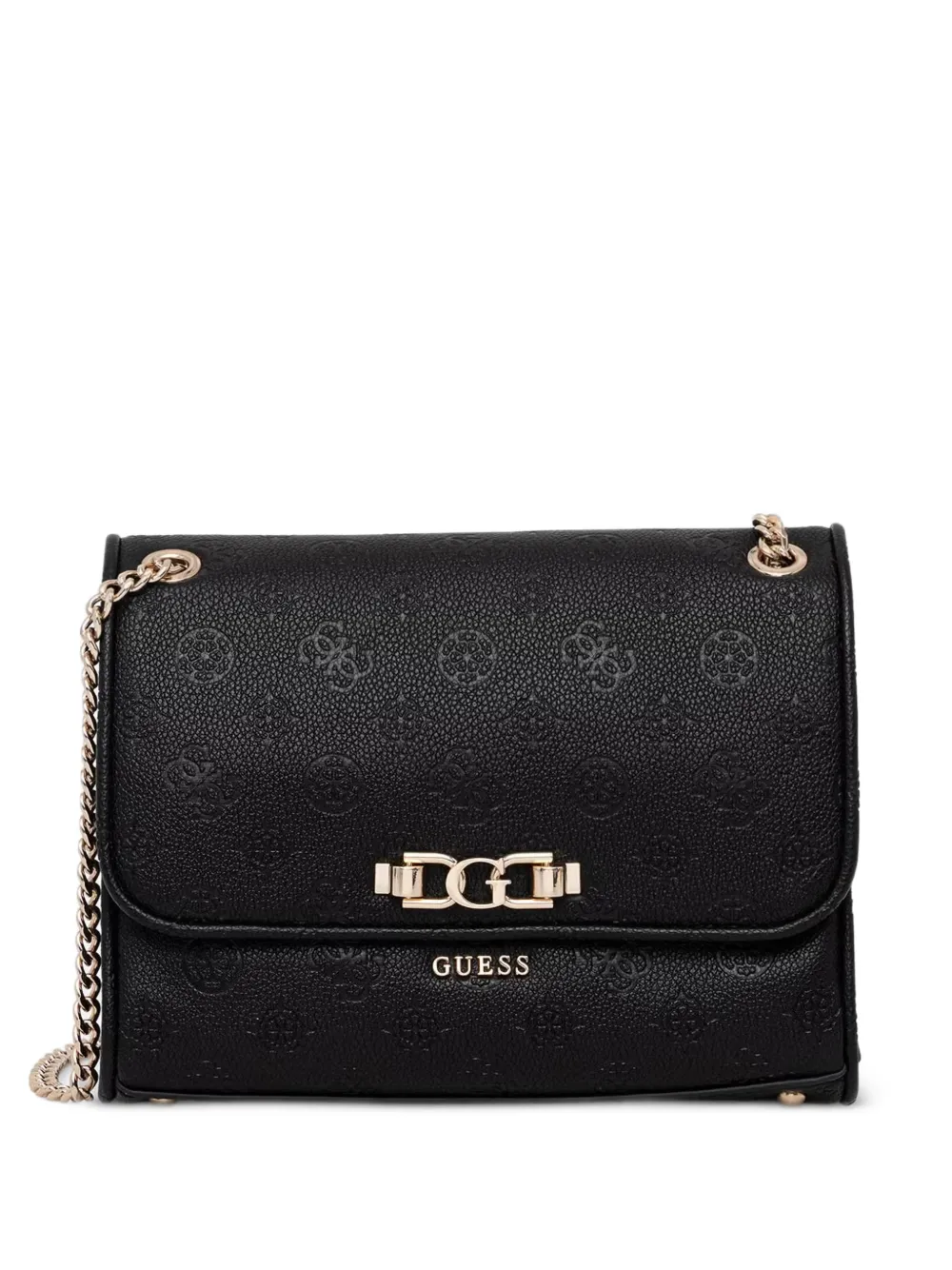 GUESS USA Anise logo-embossed shoulder bag - Nero