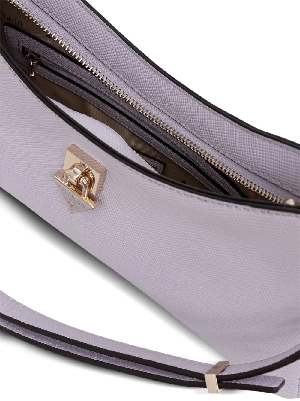 GUESS USA Patsie schoudertas met gekruist logo-plakkaat Paars