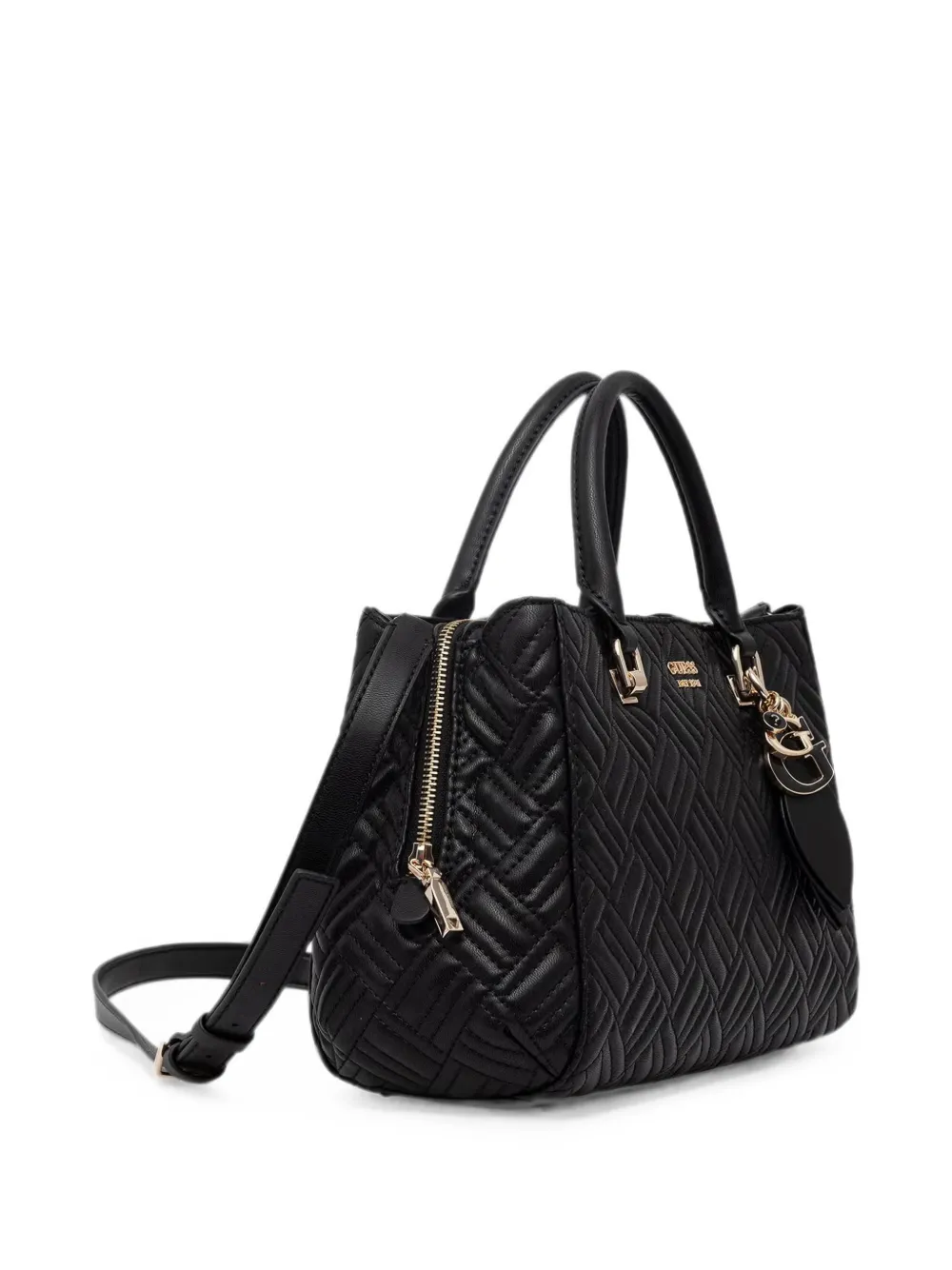 GUESS USA Sally gewatteerde shopper met logobedel Zwart