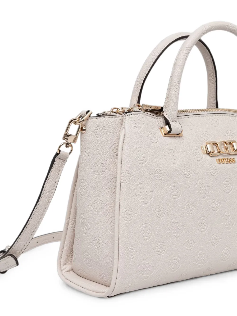 GUESS USA Anise shopper met logo-reliëf Beige