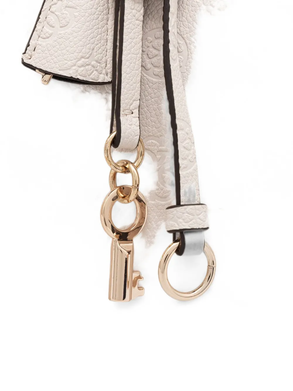 GUESS USA Anise shopper met logo-reliëf Beige