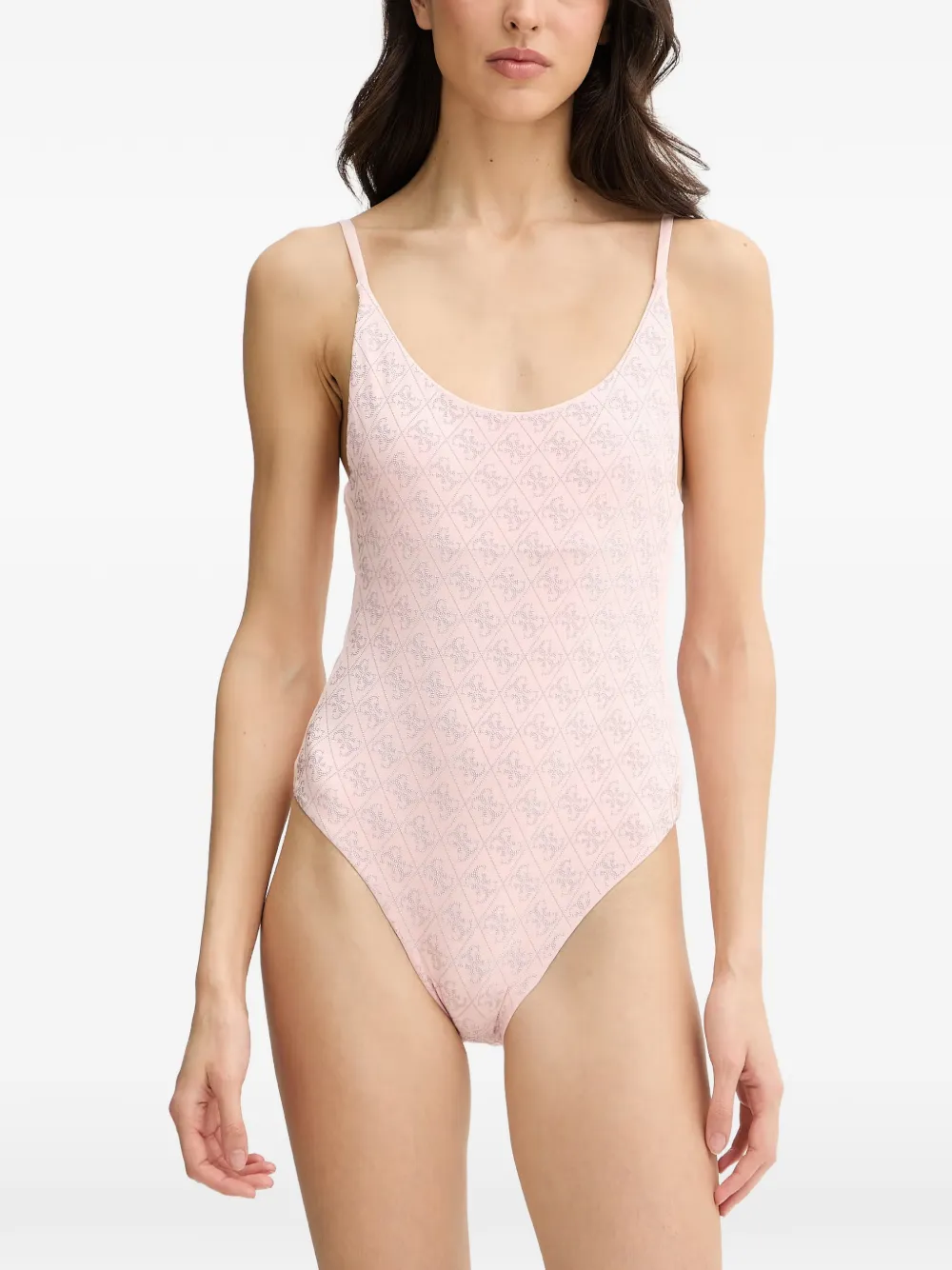GUESS USA maillot de bain une pièce à logo 4G - Rose GUESS USA maillot de bain une pièce à logo 4G - Rose