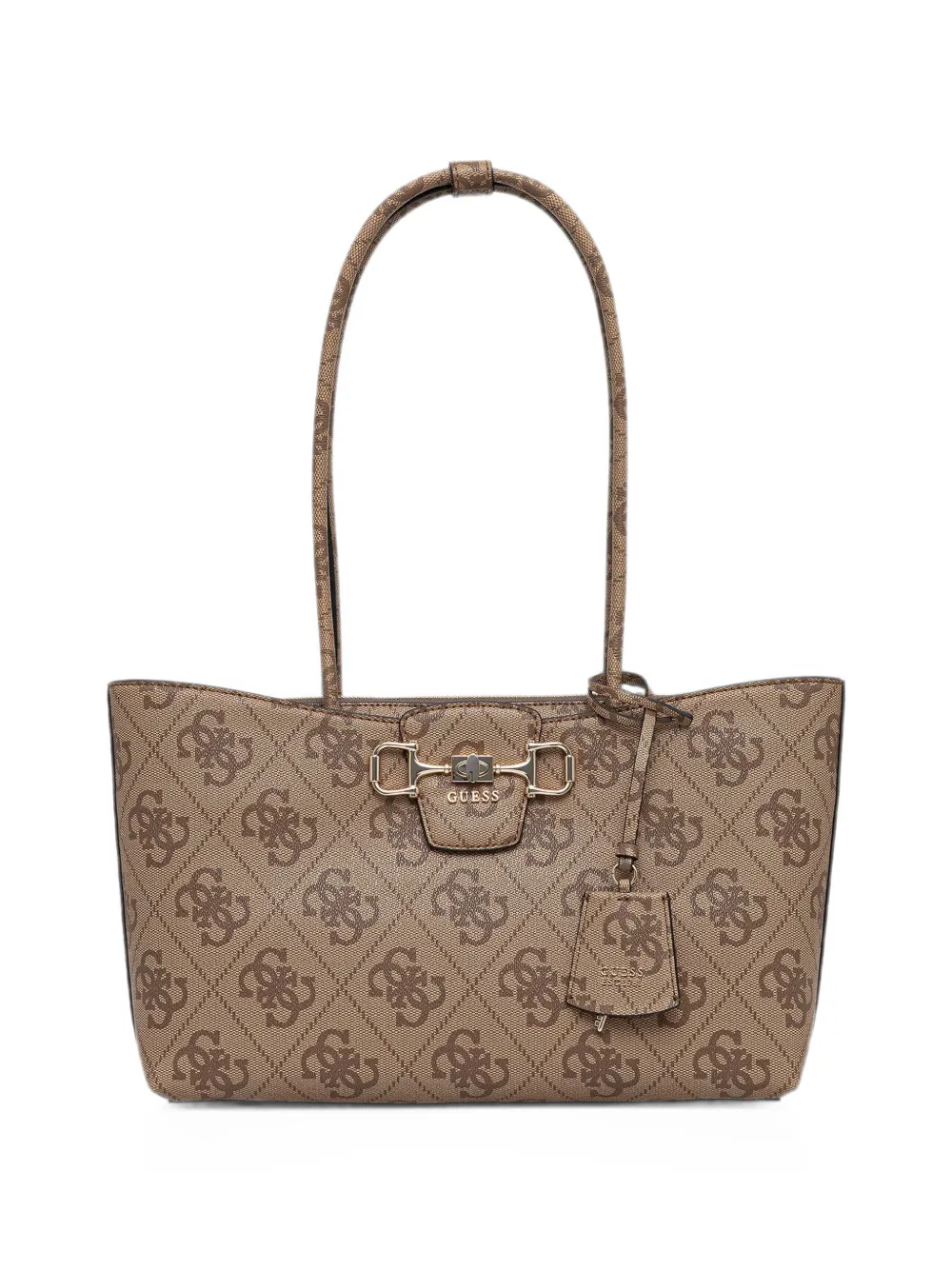 GUESS USA monogram-print horsebit tote bag - Toni neutri