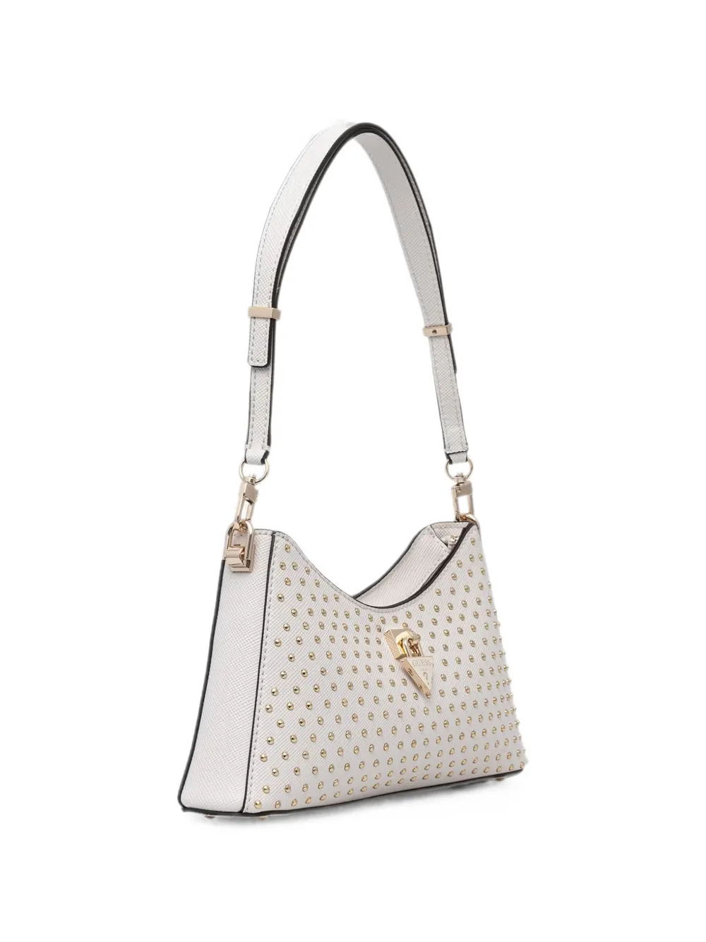 GUESS USA Patsie shopper verfraaid met studs en logoplakkaat Wit