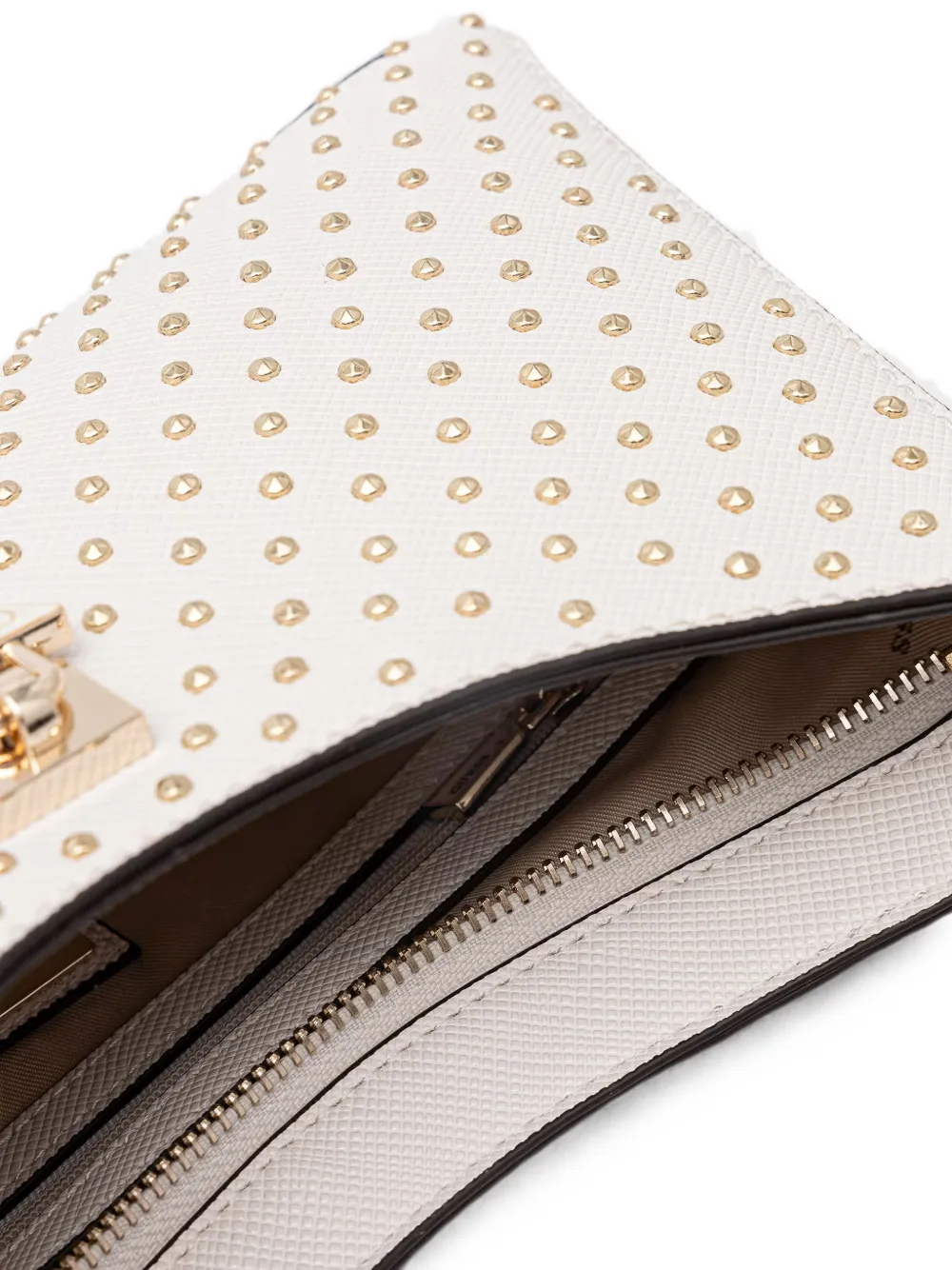 GUESS USA Patsie shopper verfraaid met studs en logoplakkaat Wit