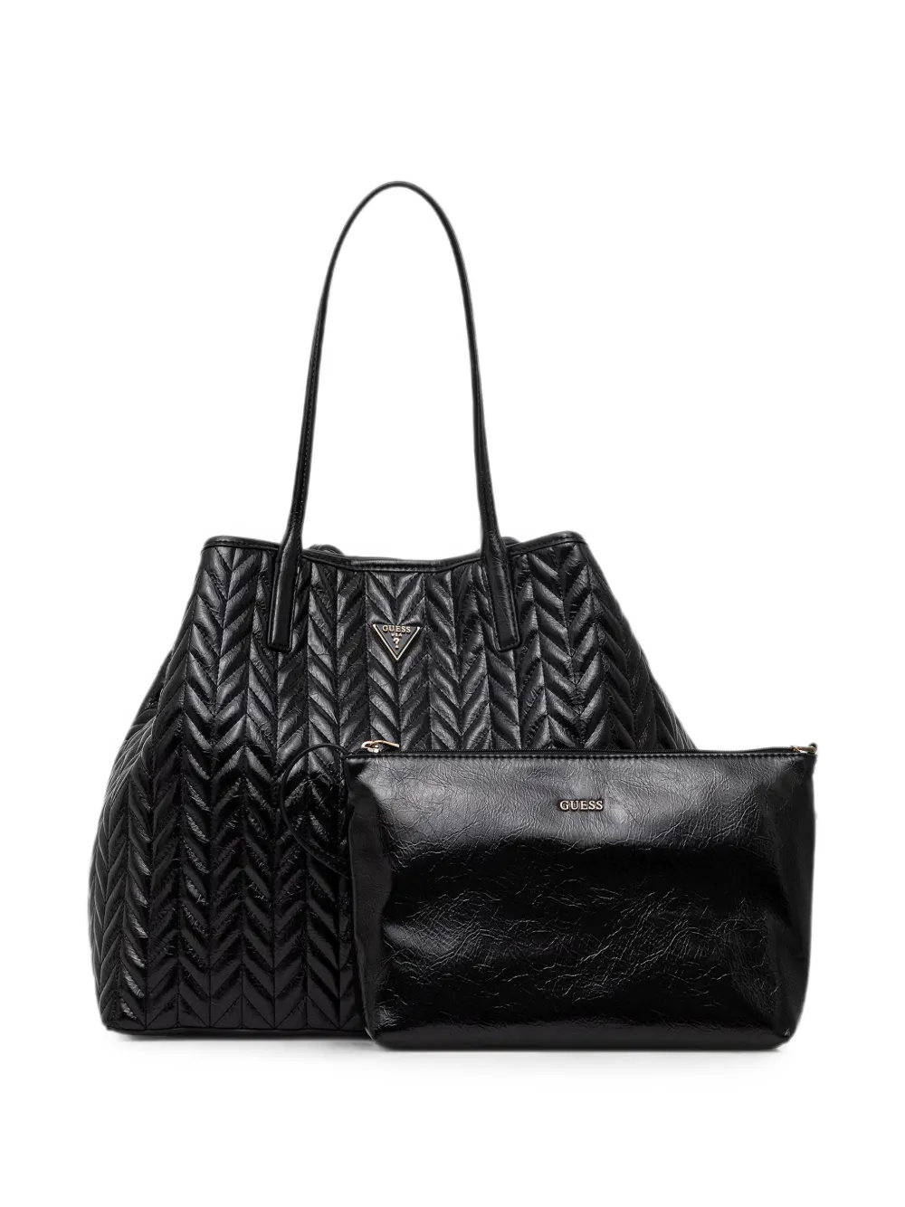 GUESS USA Borsa tote con placca logo - Nero
