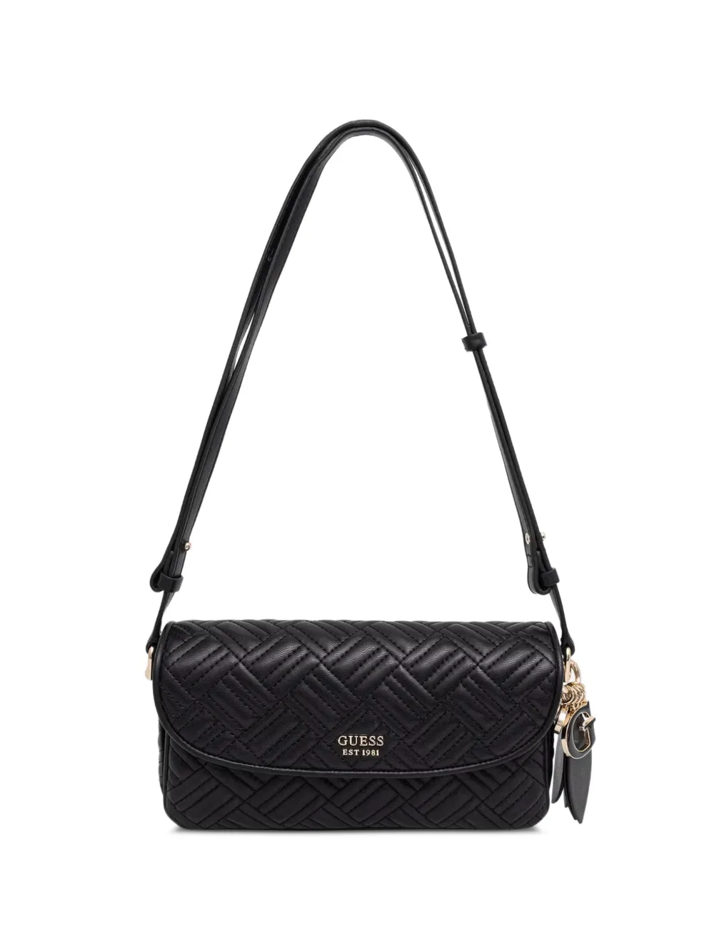 GUESS USA Gesteppte Schultertasche - Schwarz