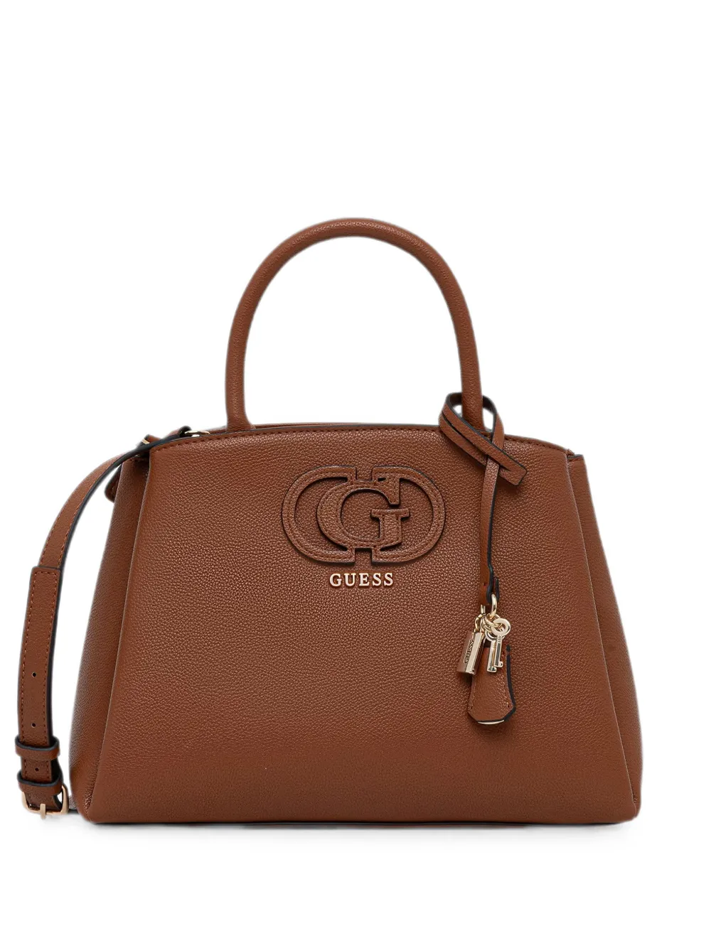 GUESS USA Borsa a mano Isola con placca logo - Marrone