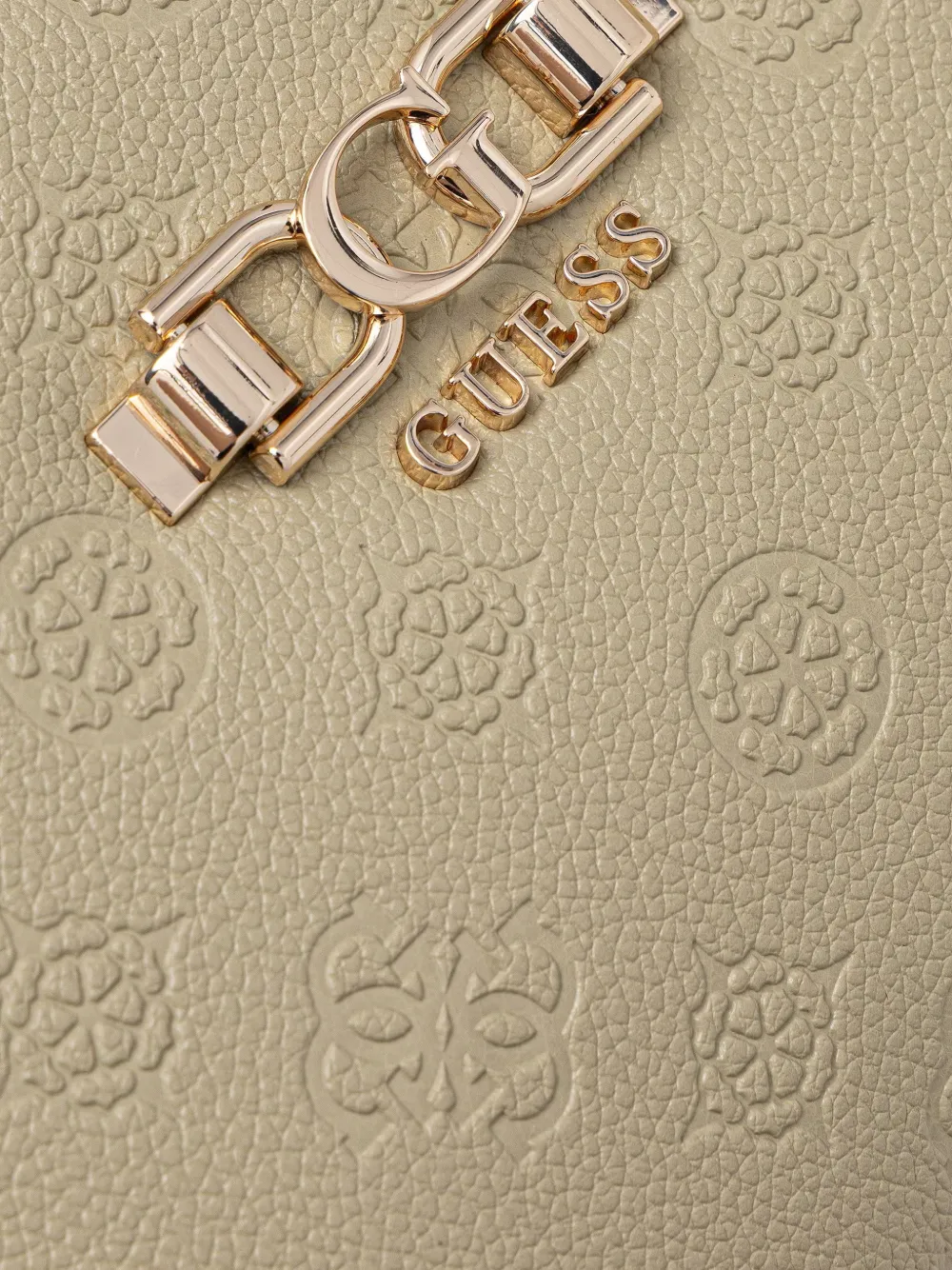 GUESS USA Anise shopper met logo-reliëf Beige