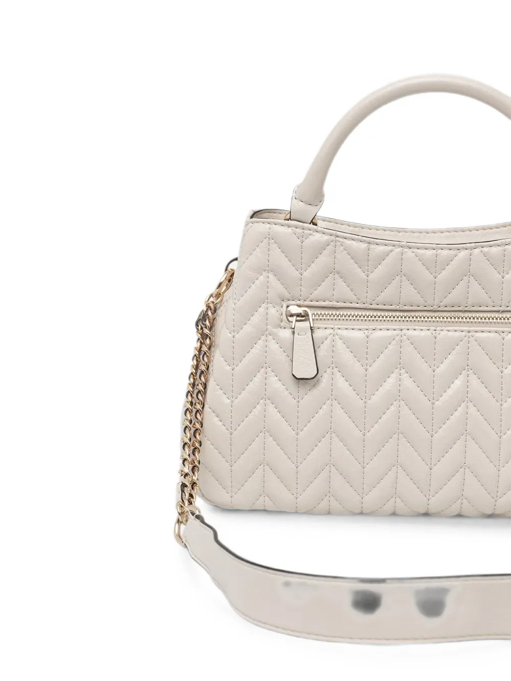 GUESS USA Cheryl gewatteerde shopper met logoplakkaat Beige
