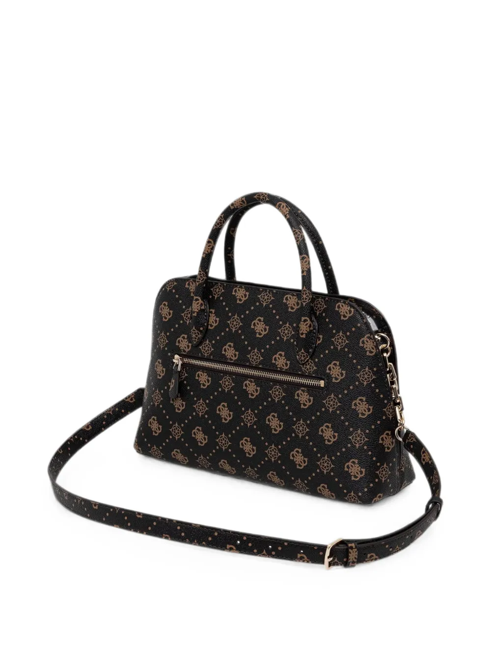 GUESS USA Emelie shopper met logoprint en rits Zwart