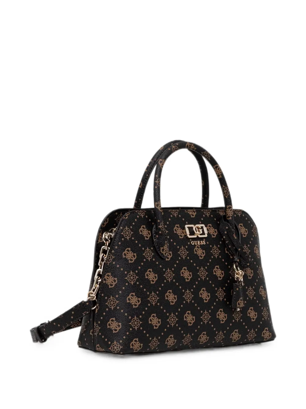 GUESS USA Emelie shopper met logoprint en rits Zwart