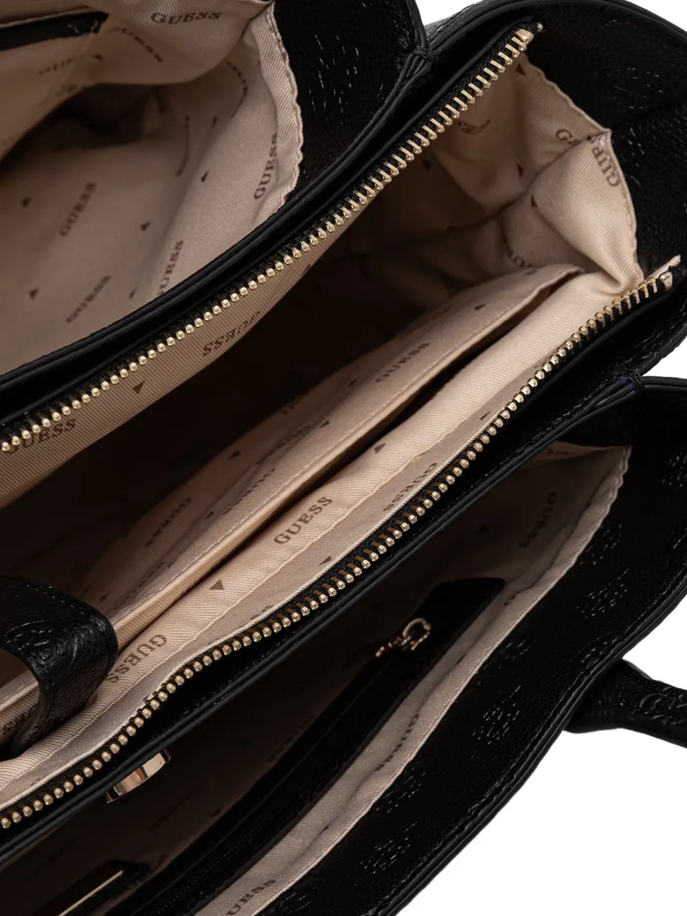 GUESS USA Shopper met logo-reliëf Zwart