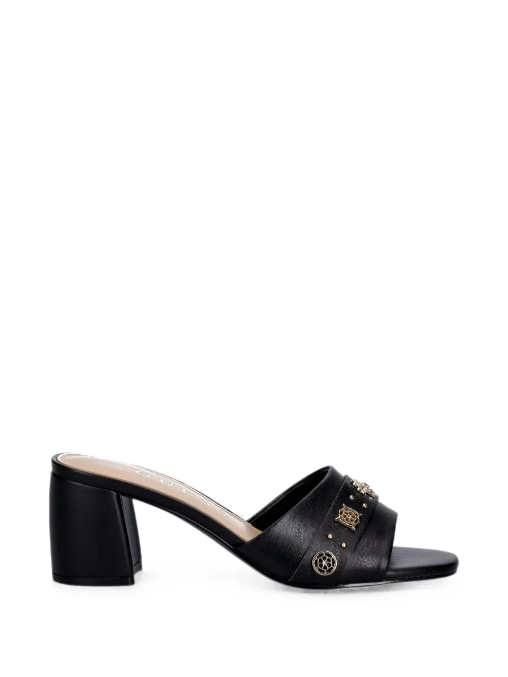 GUESS USA Gauri logo-embellished block-heel sandals - Nero