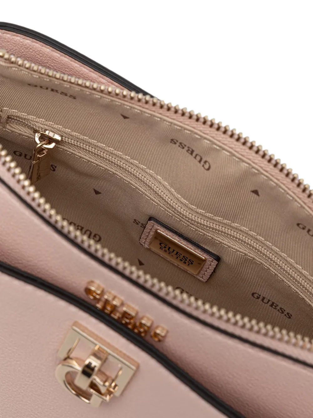 GUESS USA Schoudertas met logoplakkaat Roze