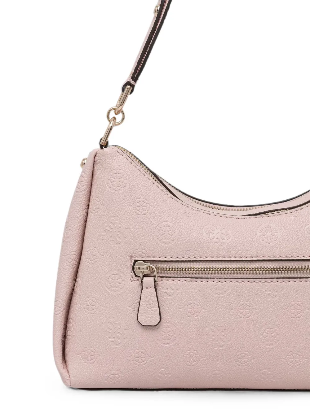 GUESS USA shopper met monogram-reliëf en logoplakkaat Roze