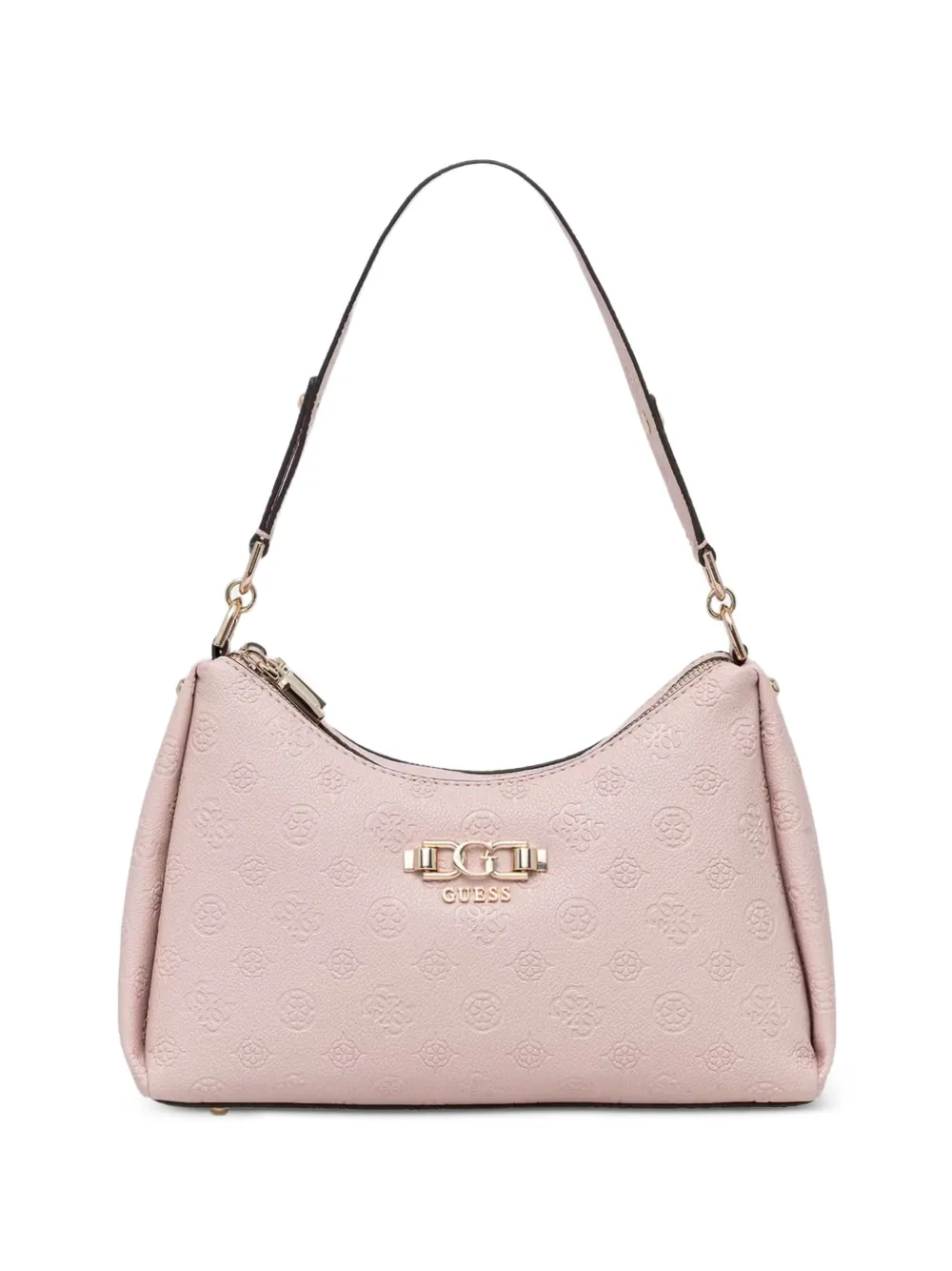 GUESS USA shopper met monogram-reliëf en logoplakkaat Roze