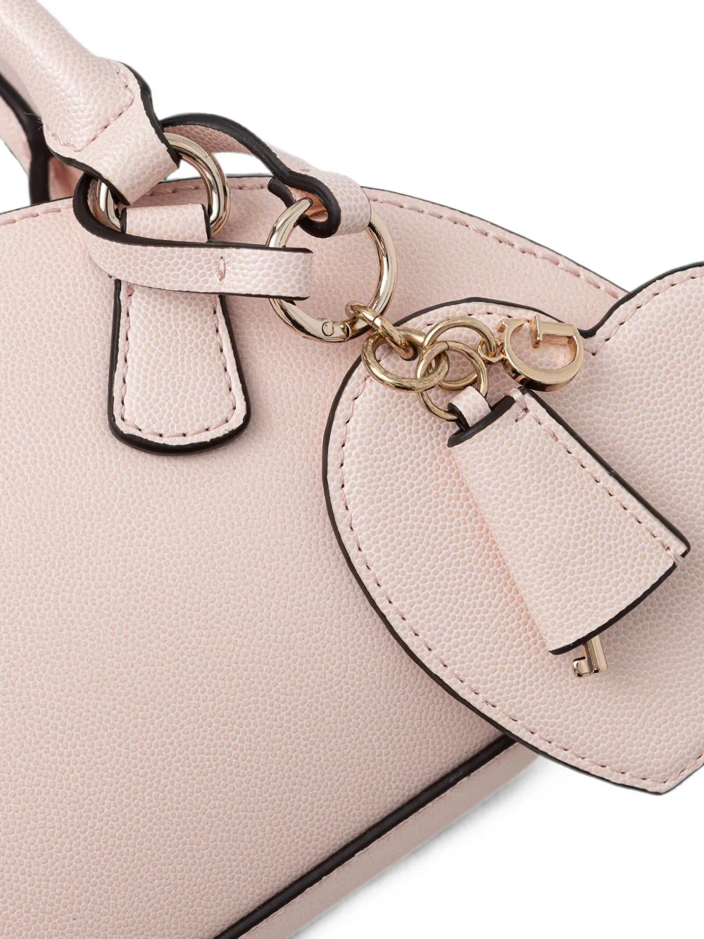 GUESS USA Isobel gewelfde shopper met hartpatroon Roze