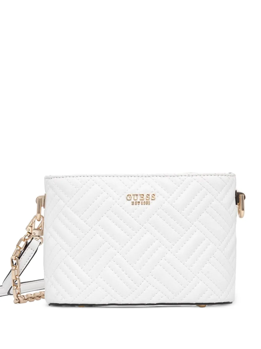 GUESS USA Gesteppte Schultertasche - Weiß