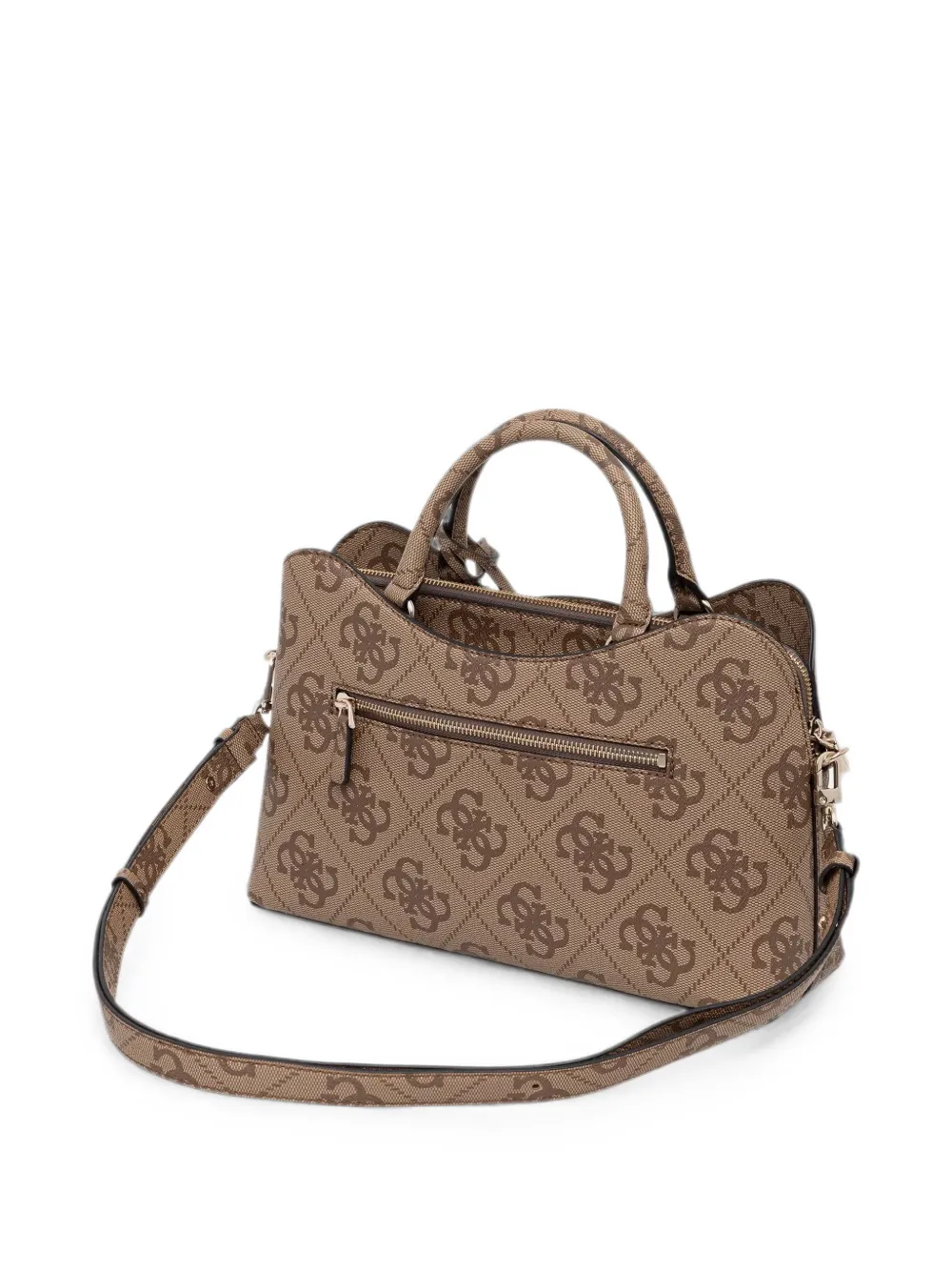 GUESS USA Shopper met monogramprint Beige