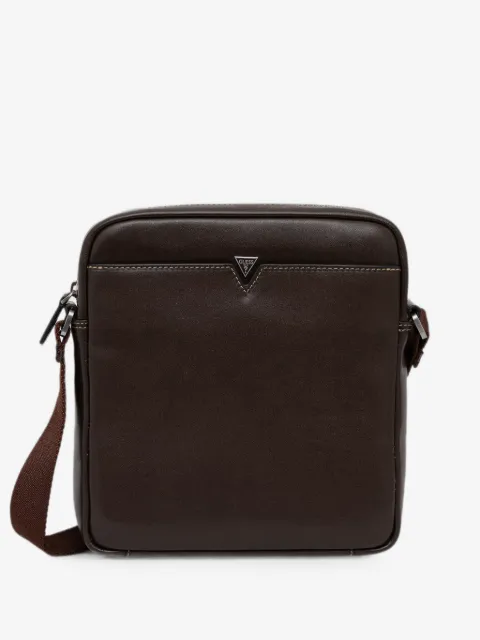GUESS USA Firenze logo-plaque top-zip messenger bag