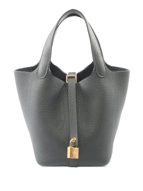 Hermès Pre-Owned bolso de mano Picotin Lock 18 de cuero Clemence 2025