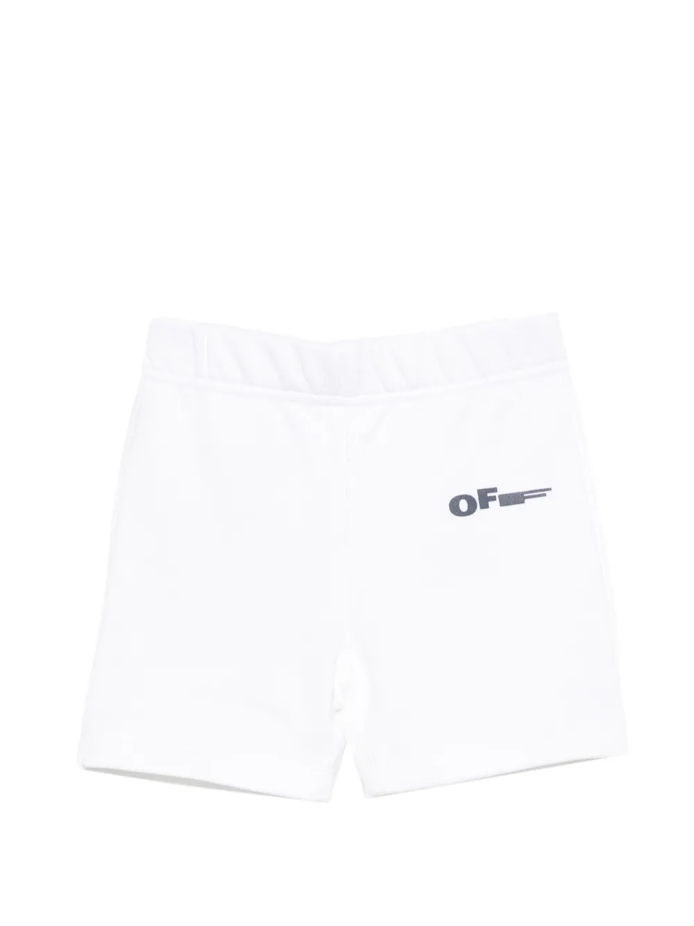 Off-White Kids logo-print shorts - Bianco