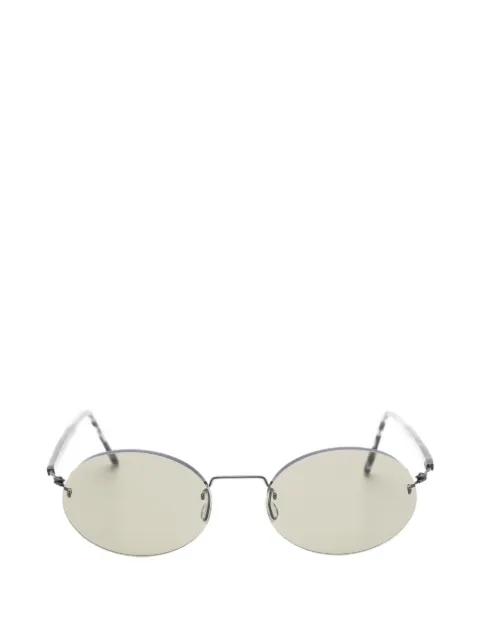 Lindberg Sun oval-frame sunglasses