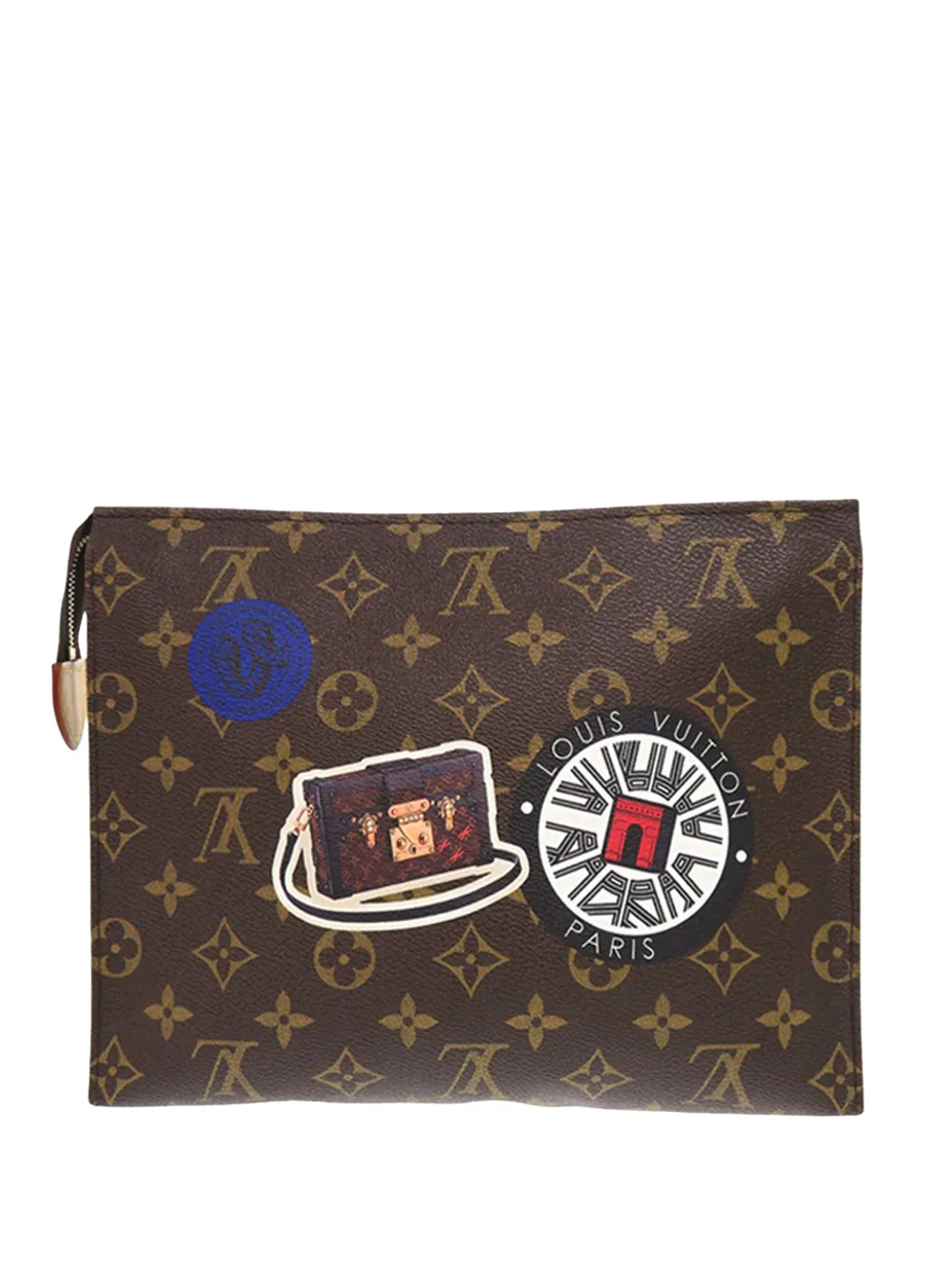 Louis Vuitton Pre-Owned 2016 Monogram World Tour Toiletry Pouch 26 clutch bag - Marrone