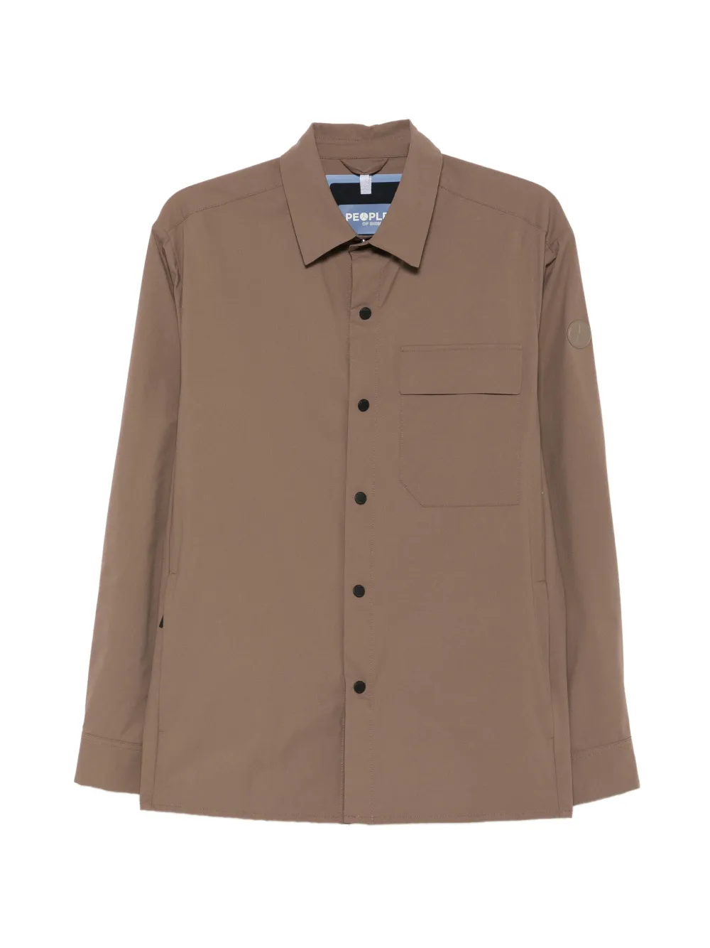 People Of Shibuya flap-pocket shirt jacket - Braun