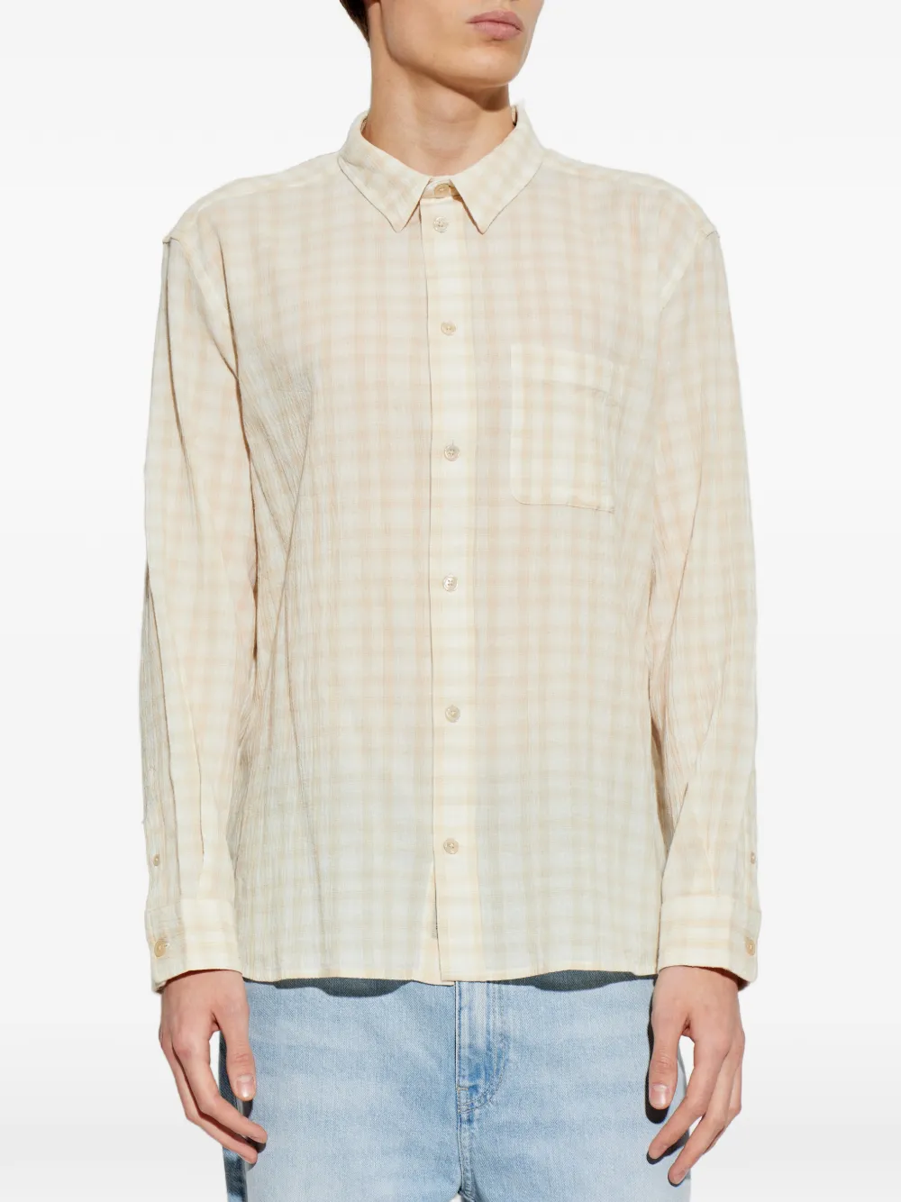 AllSaints Toya overhemd met patroon Beige