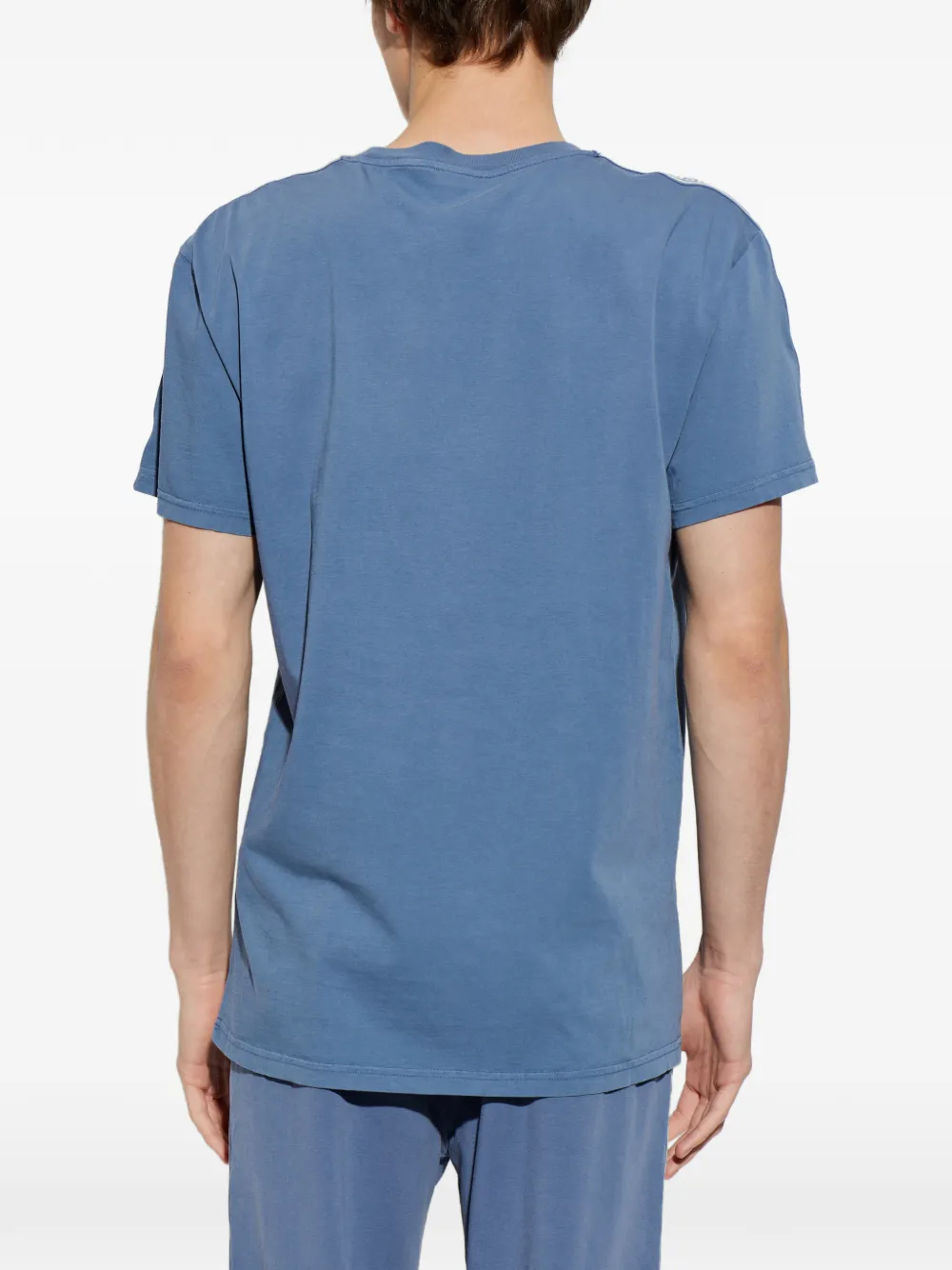 Moschino T-shirt met logodetail Blauw