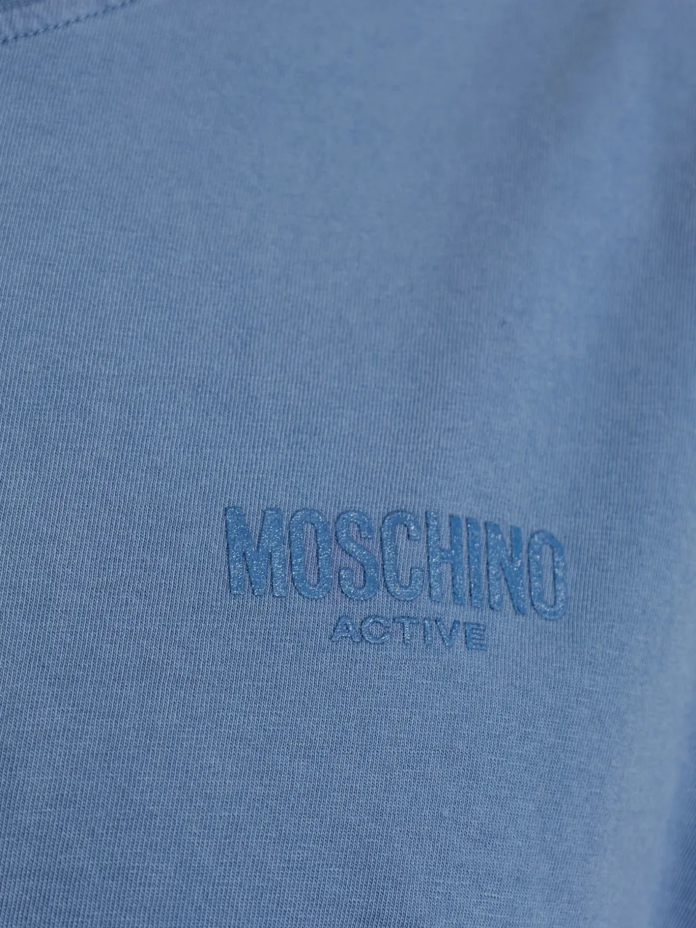 Moschino T-shirt met logodetail Blauw