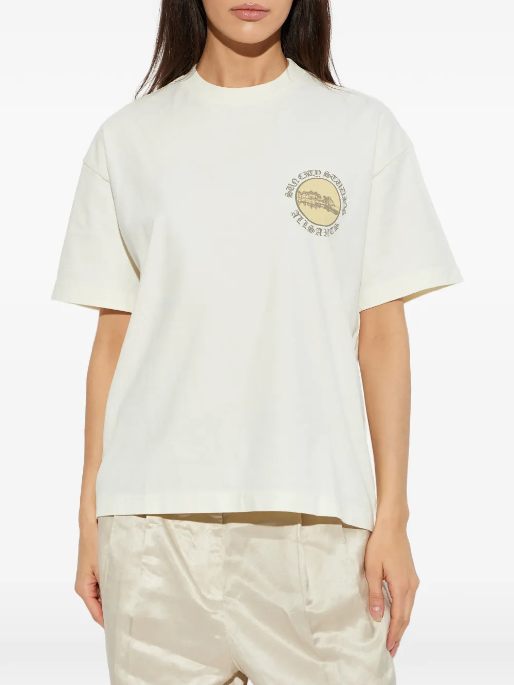 AllSaints Sun City T-shirt Wit