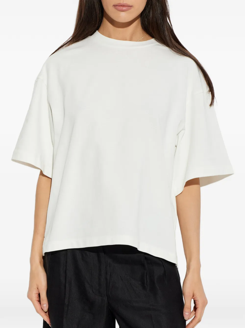 AllSaints T-shirt met gehaakte patch Wit