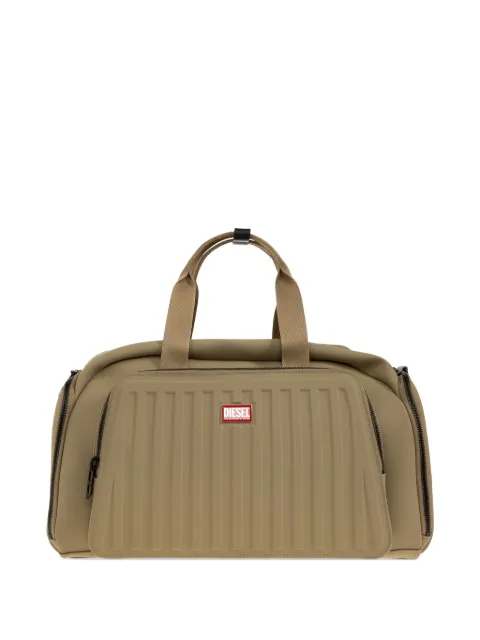 Diesel ribbed logo-patch duffle bag